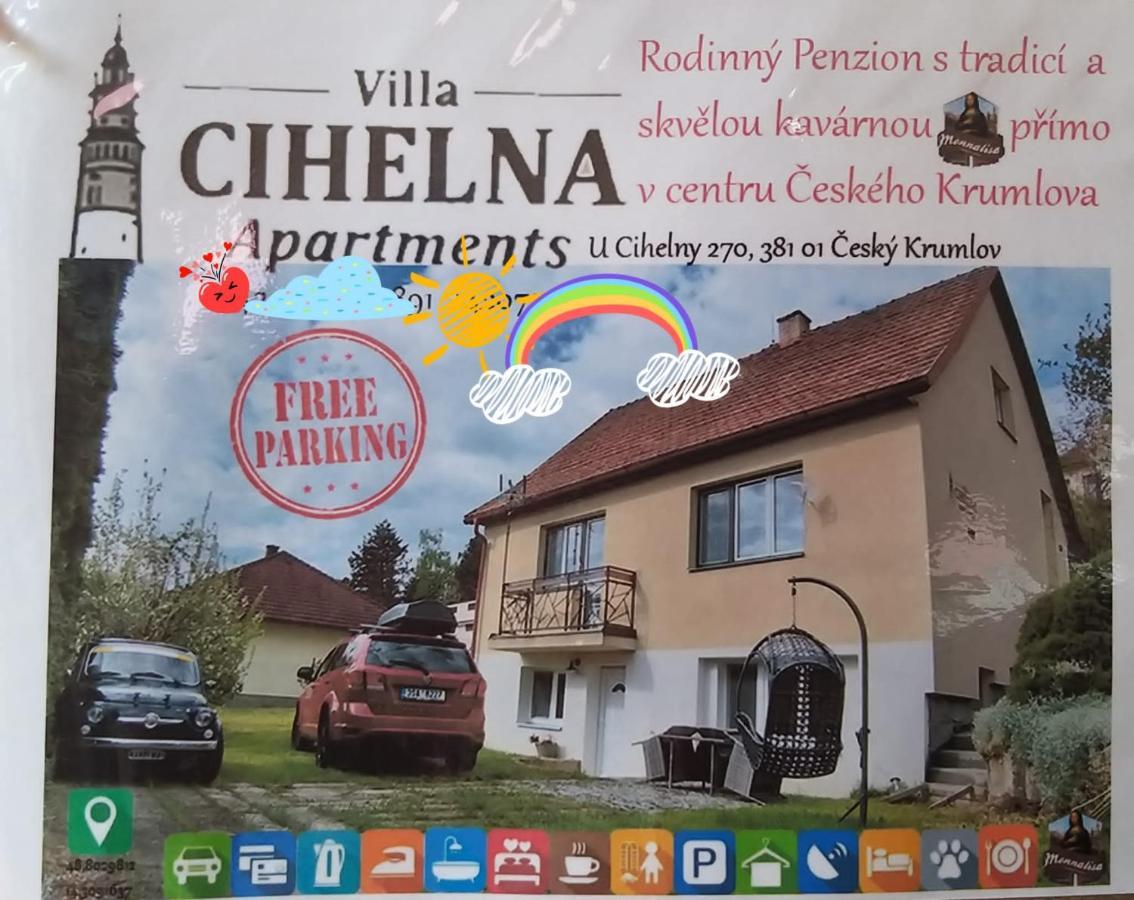 Villa Cihelna Apartments Český Krumlov Exteriör bild